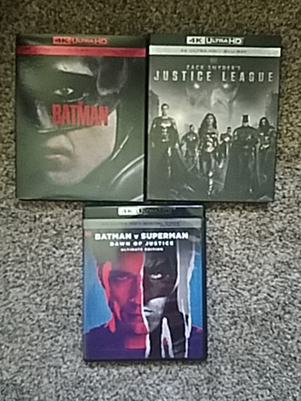 DC Comics 4K Ultra HD The Batman, Justive League, Batman V Superman